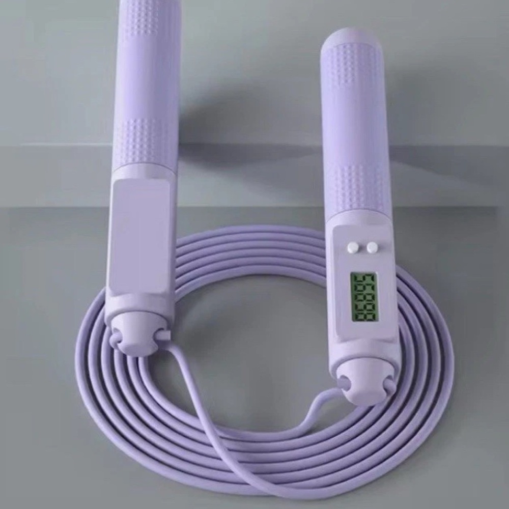 CASE PACK of 9 Digital Jump Rope Purple Adjustable